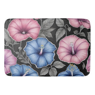 Morning Glories Morning Glory Flower Vines Floral Bath Mat