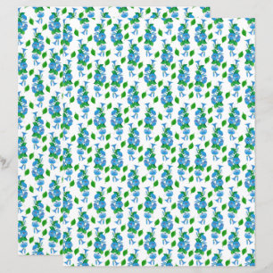 Morning Glories Scrapbook Paper