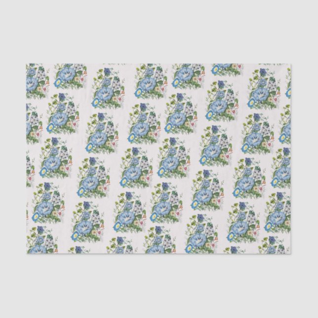 Morning Glories Tissue Paper (Front)