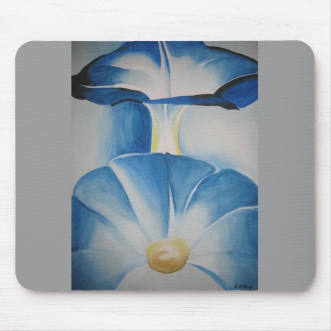 Morning Glories Watercolor Mouse Mat (Front)