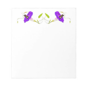 Morning Glory and Butterfly Notepad