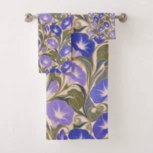 Morning Glory Art Nouveau Bath Towel Set
