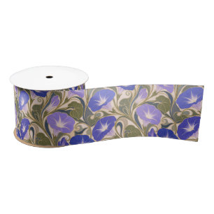 Morning Glory Art Nouveau Satin Ribbon