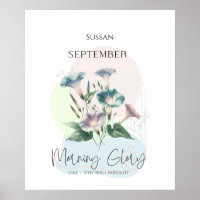 Morning Glory Birth Flower for September