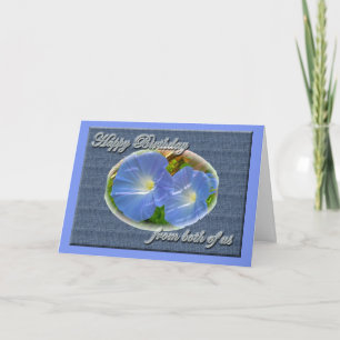 Morning Glory Birthday from Both of Us Card