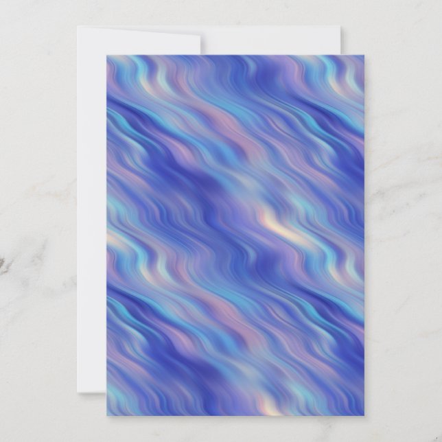 Morning Glory Blue Wavy Texture (Front)