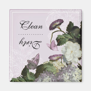 Morning Glory Clean Dirty Dishwasher Magnet