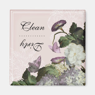 Morning Glory Clean Dirty Dishwasher Magnet