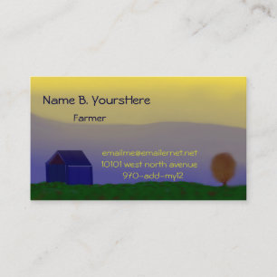 Morning Glory Colour Business Card
