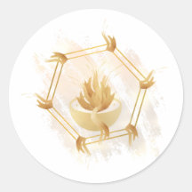 Morning Glory Encr Logo Stickers