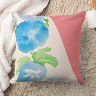 Morning glory flower cushion