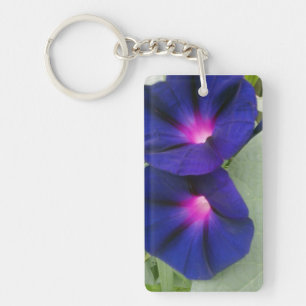 Morning Glory Flower Key Chain