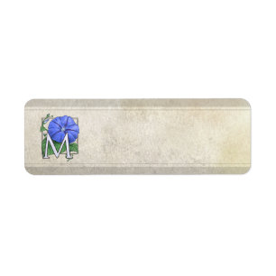 Morning Glory Flower Monogram
