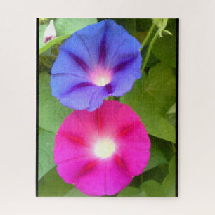 MORNING GLORY FLOWERS JIGSAW PUZZLE