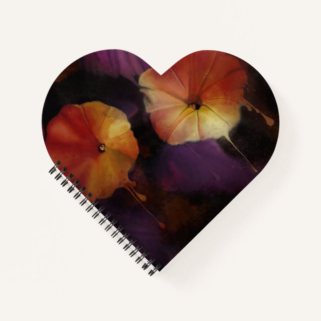 Morning Glory Flowers Notebook (Front)