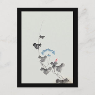 Morning Glory Hokusai Japanese Fine Art Postcard