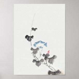 Morning Glory Hokusai Japanese Fine Art Poster