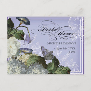 Morning Glory Hydrangea -  Bridal Shower Postcard