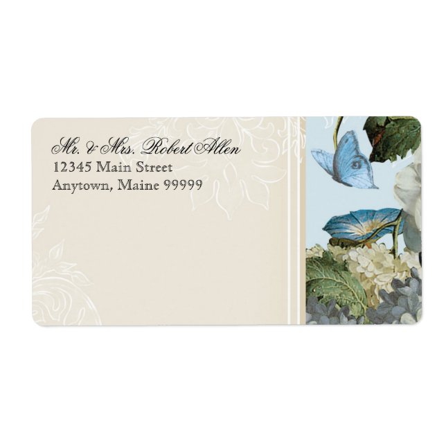 Morning Glory Hydrangea - Return Address Labels (Front)