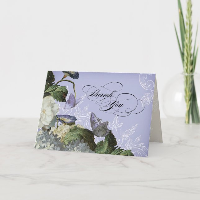 Morning Glory Hydrangea - Thank You Note Cards (Front)