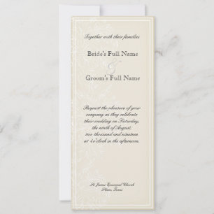 Morning Glory Hydrangea Wedding Invitation - Pink