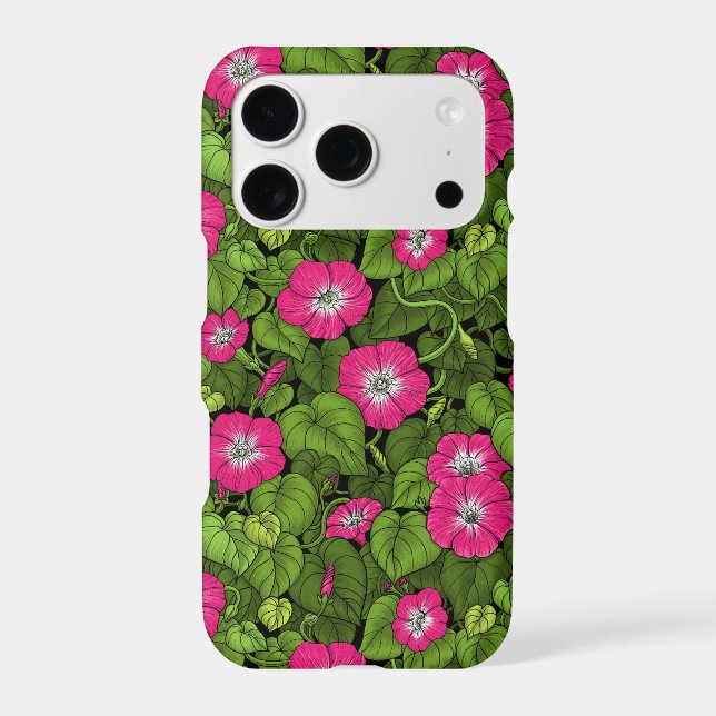 Morning glory in pink and green (Back)