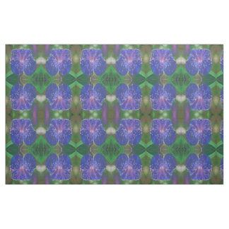 Morning Glory (Ipomoea Purpurea) Petals and Dew Dr Fabric