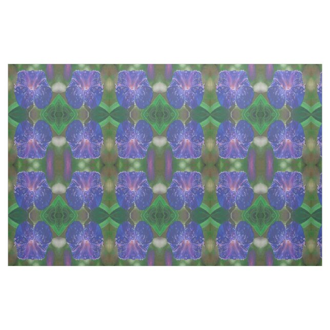 Morning Glory (Ipomoea Purpurea) Petals and Dew Dr Fabric (Fat Quarter)