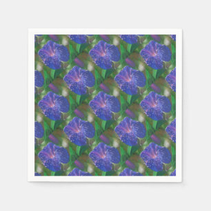 Morning Glory (Ipomoea Purpurea) Petals and Dew Dr Napkin