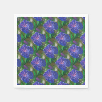 Morning Glory (Ipomoea Purpurea) Petals and Dew Dr Napkin