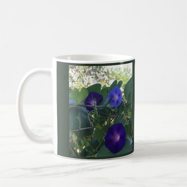 Morning Glory Kaleidoscope Coffee Mug (Left)