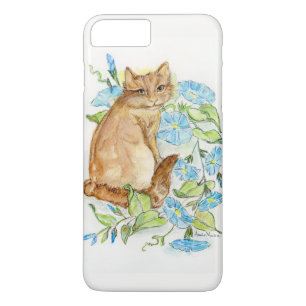 Morning Glory Kitty on an iPhone Case