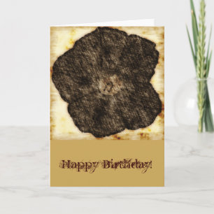 Morning Glory Old Sketch Birthday Card