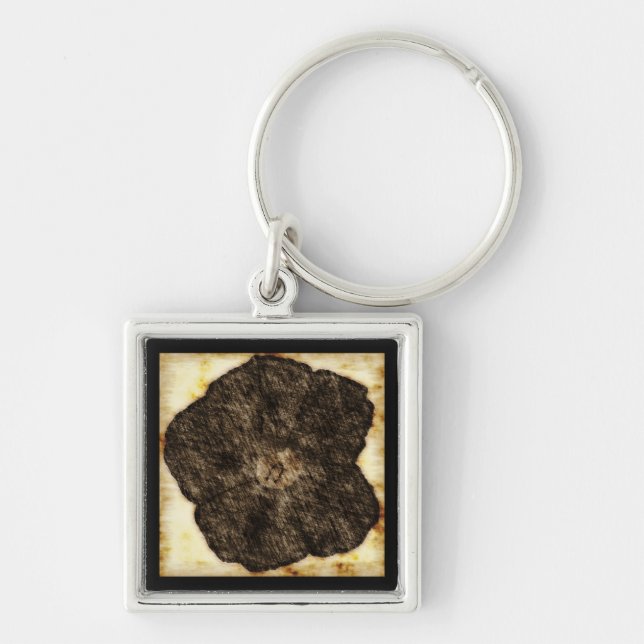 Morning Glory Old Time Sketch Key Ring (Front)