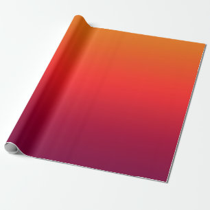 Morning Glory Ombre Gradient  Wrapping Paper
