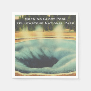 Morning Glory Pool, Yellowstone National Park Napkin
