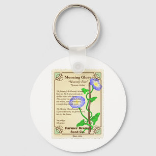 Morning Glory Seed Packet Key Ring