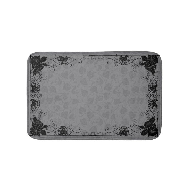 Morning Glory Shadow Fairy and Cosmic Cat Bath Mat (Front)