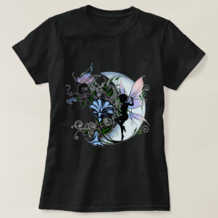 Morning Glory Shadow Fairy and Cosmic Cat T-Shirt