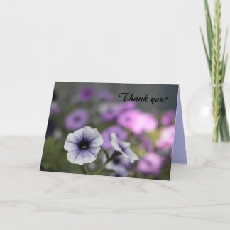 Morning glory thank you card