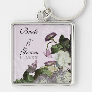 Morning Glory Wedding - Personalised Key Chain