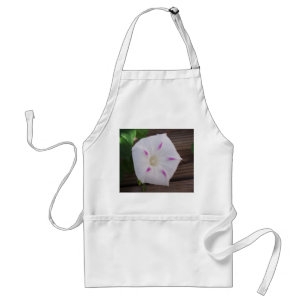 Morning Glory White Apron
