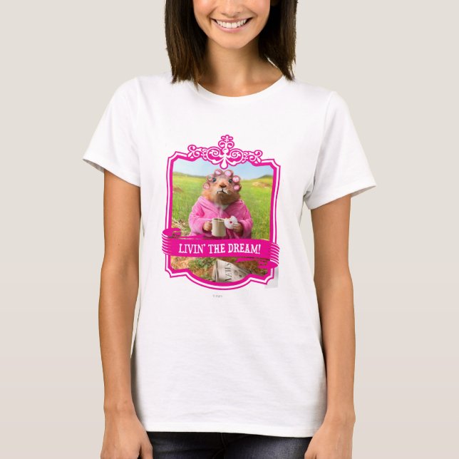 Morning Groundhog with Breakfast Doughnut and T-Shirt (Front)
