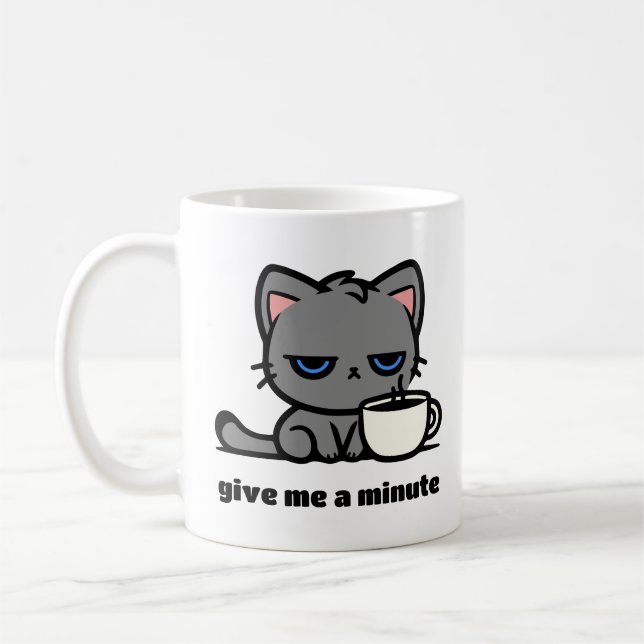 Morning Grump Customizable Coffee Mug (Left)
