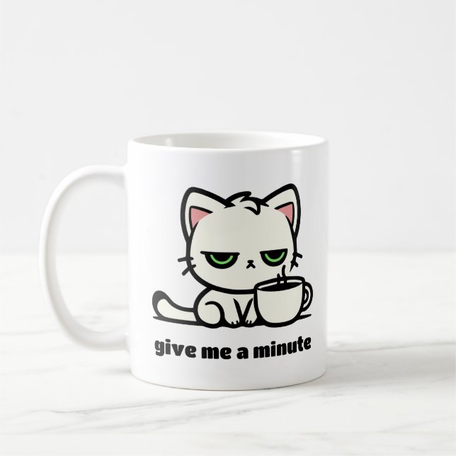 Morning Grump Customizable Coffee Mug (Left)