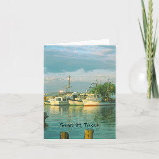 Morning Harbour, Seadrift, Texas Note Card