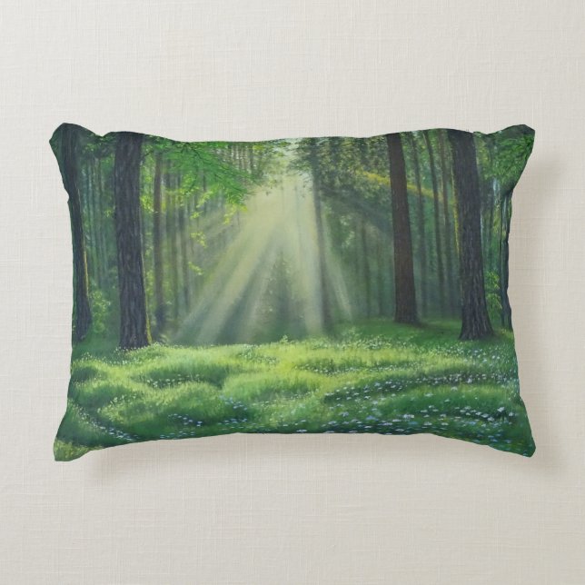 "Morning Has Broken" Accent Pillow (Front)