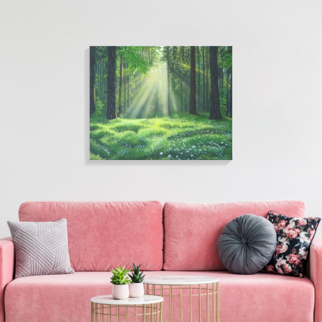 "Morning Has Broken" Canvas Print (Insitu(LivingRoom))