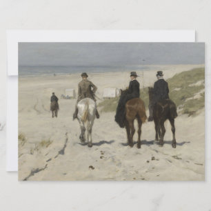 Morning Horse Ride on the Beach (by Anton Mauve) Card