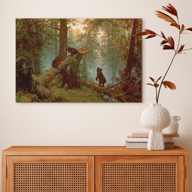 Morning in a Pine Forest, 1889 Canvas Print (Creator Uploaded)